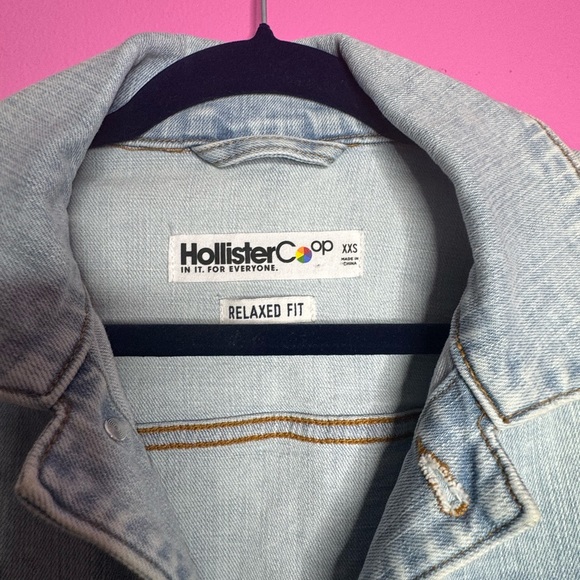HollisterCo Denim Oversized Jacket | Size XXS - Picture 3 of 5